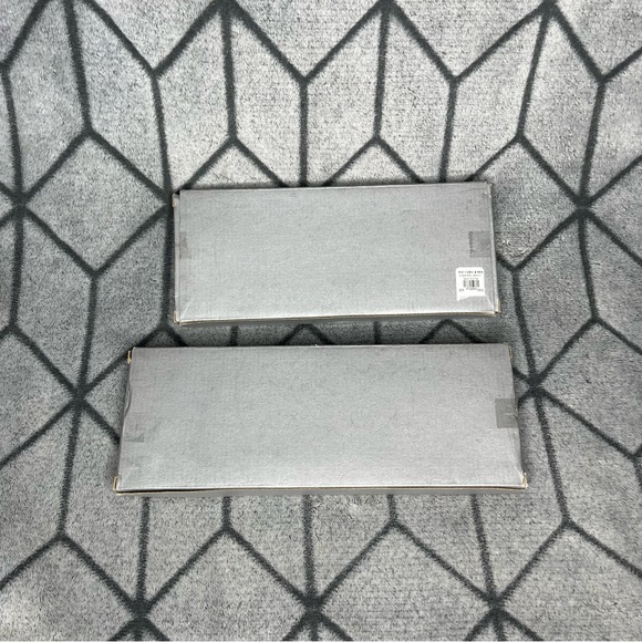 Pottery Barn Peace and Noel Sugar Coated Merlot Christmas Holiday Ornaments V - Picture 6 of 6